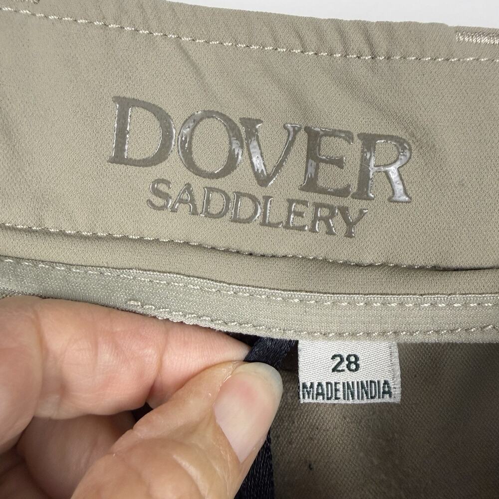 Dover Saddlery Equestrian Riding Breeches Women's Size 28 Beige Knee Grip - Picture 3 of 13
